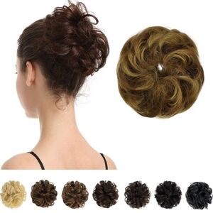 NWT Barsdar Medium Brown Hair Bun Extension